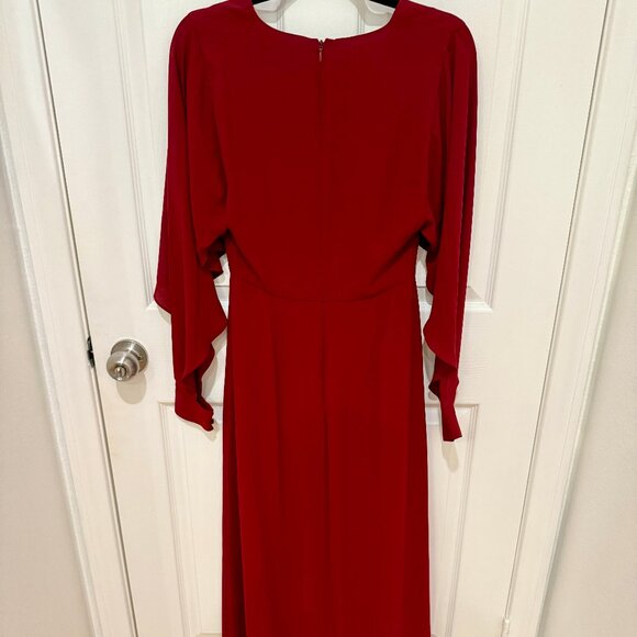 BCBGMAXAZRIA BURGUNDY DORAN MAXI DRESS GOWN NEW WITHOUT TAGS NWOT - Picture 8 of 13